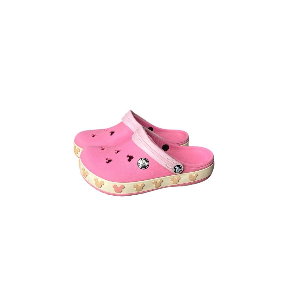 Kids Crocs Clogs Pink Mickey Mouse Disney Size 12 13 Toddler Childrens Shoes